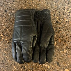 Vintage Grandoe Leather Gloves Mens Small Sherling Lined 70s